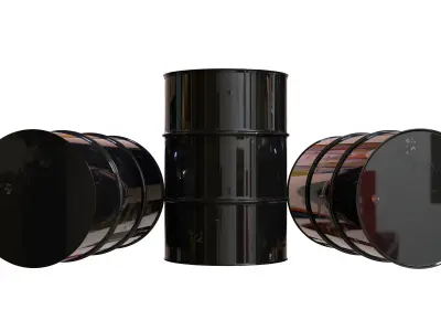 Crude Oil Barrel 3D model