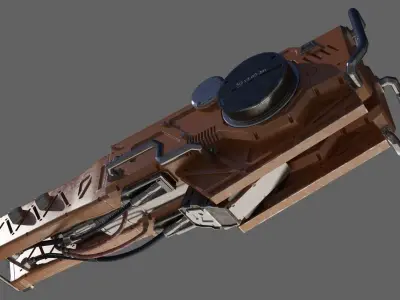ShotGun futuristic weapon 3D model