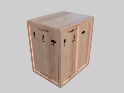 Industrial Box Loads Low-poly 3D model