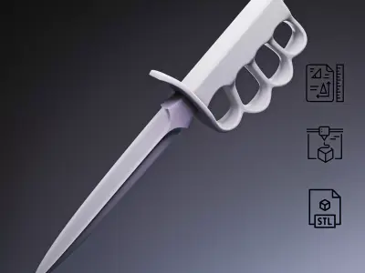 Trench Knife RoZ 3D print model