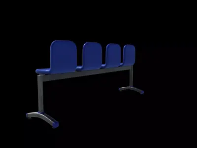 Waiting chair 02  3D model
