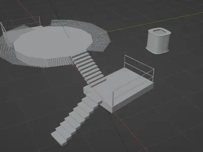 2 Rooftop parts 3D model