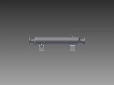 Tubular Heat Exchanger Free 3D model