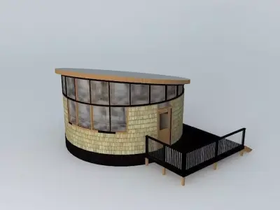 Round House Cabin Free 3D model