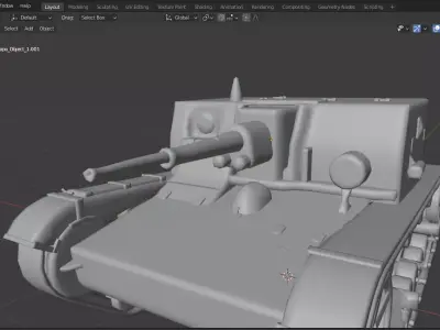 Base Mesh Tank Free Download Free low-poly 3D model