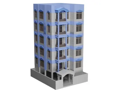 Building Free low-poly 3D model purchase