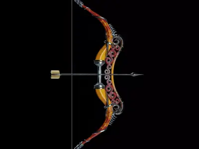 Bow and Arrow 3D model get