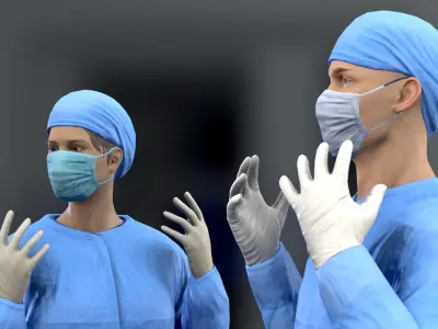 Surgeons Characters 3D model