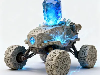 Mana Mover Arcane Crystal Crawler 3D Model Low-poly 3D model
