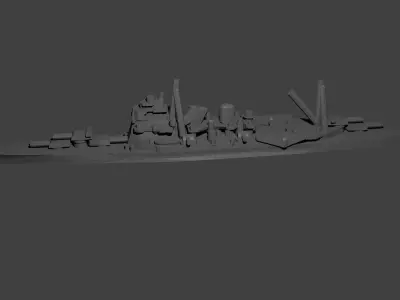 Japanese Takao Class Cruiser Warship 3D print model