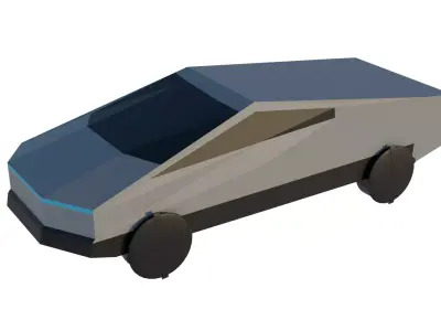 tesla electrick car  3D model