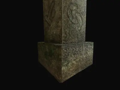Obelisk Low-poly 3D model