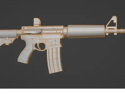 Assault Rifle AR-15 3D model