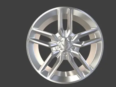 wheel  from Chevrolet  CORVETTE  wheel   Low-poly 3D model