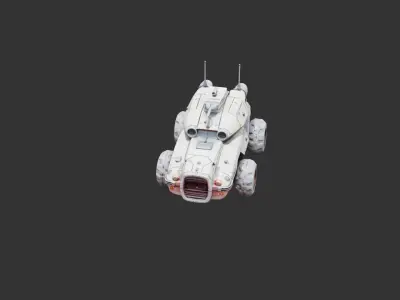 Hover Jet Skimmer Tank 3D model