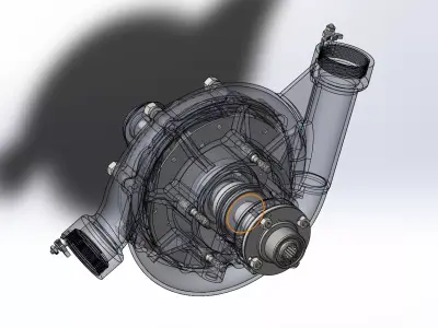Vane pump 3D model