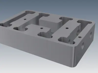 CoreGrip holder blokk top 3D model