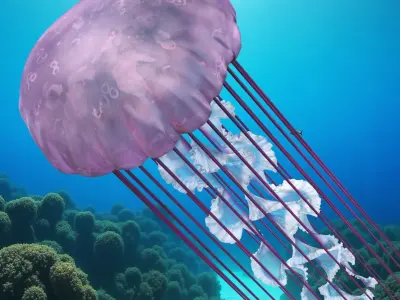  Pink Glow Jellyfish 