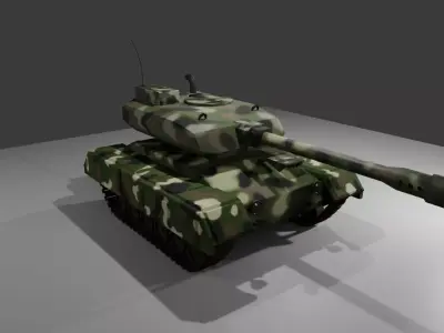 War Tank - Jungle Camouflage - Tanque de Guerra 3D model