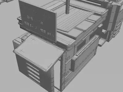 Factory production line 3D model order