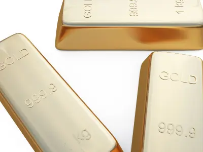 gold bar 3D model
