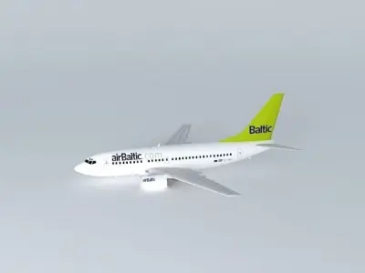 airBaltic Boeing 737 500 Free 3D model