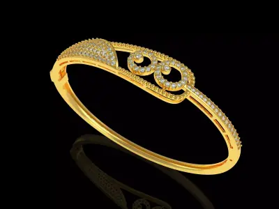 Art Deco Bracelet 13 3D print model