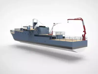 research ship type Y 3D model
