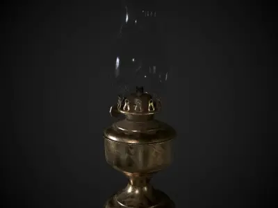 Oil Lamp Vintage 3D model
