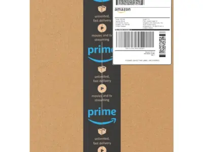 Amazon Box 2H PBR 03 Low-poly 3D model