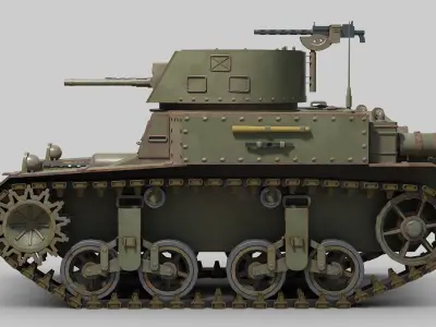 M1 Combat Car 3D model