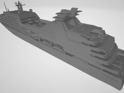 Seabourn Sojourn cruise ship 3D print model 3D print model