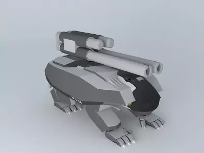 Heavy Assault robot HIT 76 Free 3D model