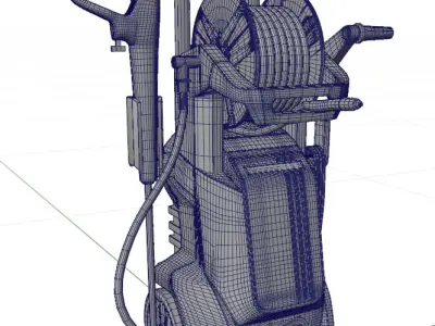 Compact Water Pressure Washer 3D model