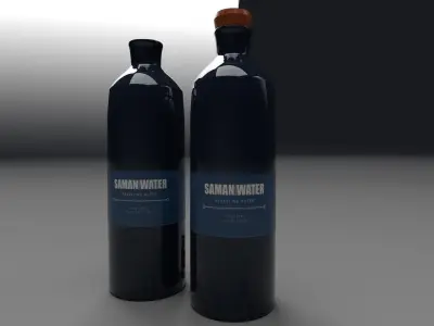 High-Resolution Water Bottle 3D model