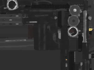 VKS sniper rifle Low-poly 3D model