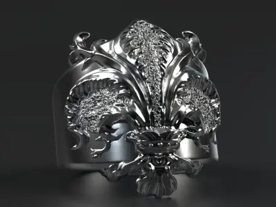Lily of Florence Ring  3D print model
