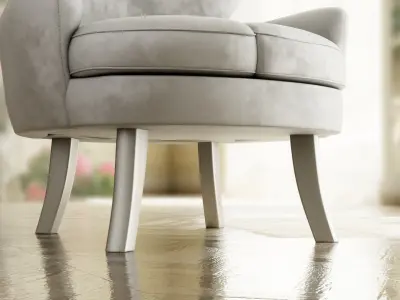 Furniture Accent Chairs Bohemian 018 Low-poly 3D model