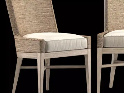 MARISOL SEAGRASS SIDE CHAIR CUSHION 3D model