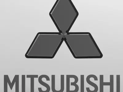 mitsubishi logo 3D model