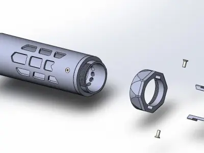 Suppressor Shield 3D model