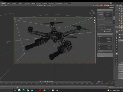 War Drone I Designed 3D model