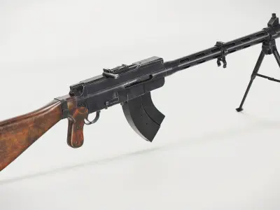 Lahti Saloranta M26 Low-poly 3D model