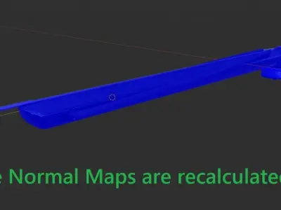 Speargun for spearfishing wood B 3D model Low-poly  UE4 Low-poly 3D model
