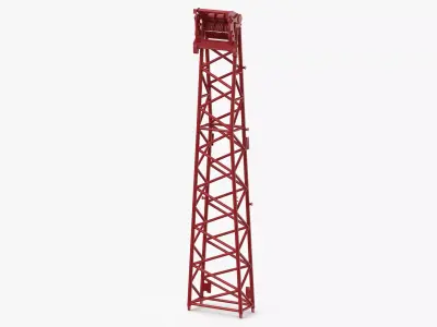Crane WA Frame 2 Head Section Red 1 3D model