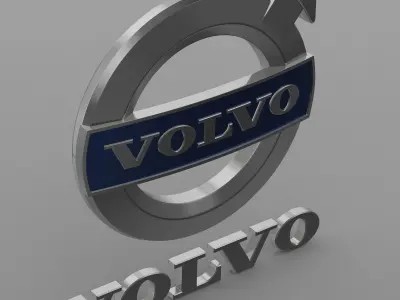volvo logo 3D model by 3dlogoman