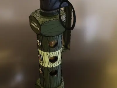 Flash Grenade flashbang 3D model