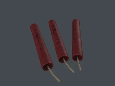 Dynamite 3D Moedel Low-poly 3D model