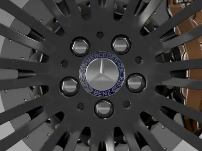 Mercedes Benz S 600 wheel 3D model