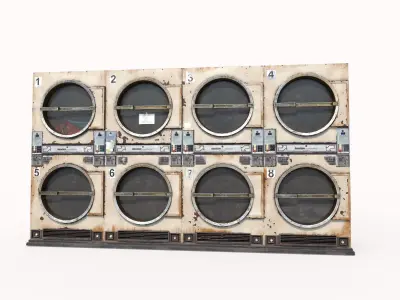 Old Laundromat - Public Laundry 3D model